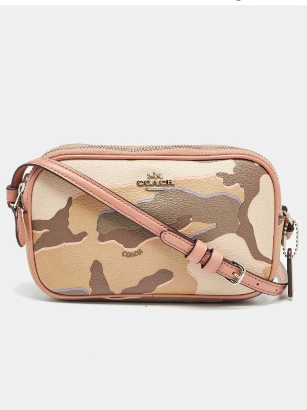 Coach Multicolor Camouflage Coated Crossbody Bag NWOT